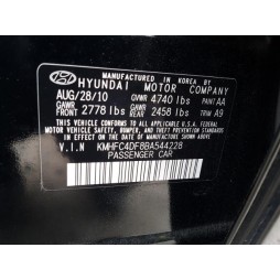 2011 HYUNDAI AZERA GLS