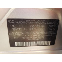 2011 HYUNDAI SONATA GLS