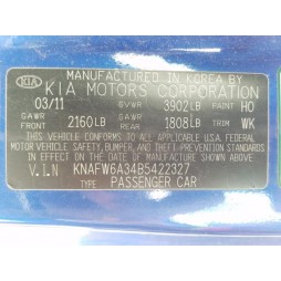 2011 KIA FORTE SX