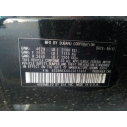2018 SUBARU LEGACY 3.6R LIMITED