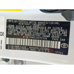 2018 TOYOTA CAMRY L