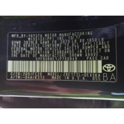 2018 TOYOTA COROLLA L