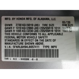 2020 HONDA ODYSSEY ELITE