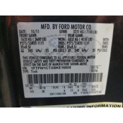 2011 FORD F150 SUPERCREW