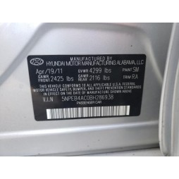 2011 HYUNDAI SONATA GLS