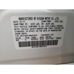 2011 INFINITI G37 BASE