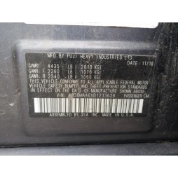 2011 SUBARU LEGACY 2.5I