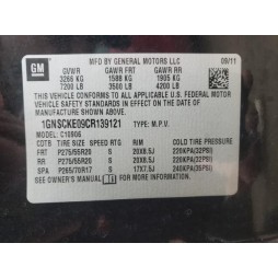 2012 CHEVROLET SUBURBAN C1500 LTZ