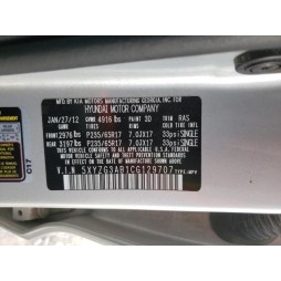 2012 HYUNDAI SANTA FE GLS