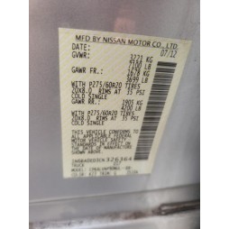2012 NISSAN TITAN S