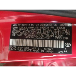 2012 TOYOTA YARIS