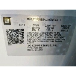 2019 CHEVROLET MALIBU LT