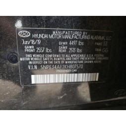 2019 HYUNDAI SONATA LIMITED