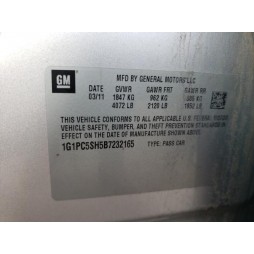 2011 CHEVROLET CRUZE LS