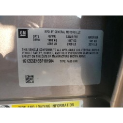 2011 CHEVROLET MALIBU 1LT