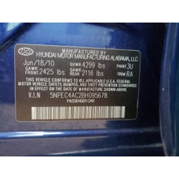 2011 HYUNDAI SONATA SE