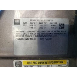 2012 CHEVROLET MALIBU LTZ