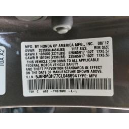 2012 HONDA CR-V EXL