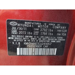 2012 HYUNDAI ELANTRA GLS