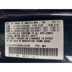 2013 HONDA CROSSTOUR EXL