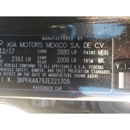 2018 KIA FORTE LX