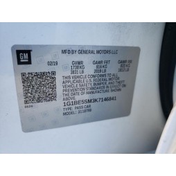 2019 CHEVROLET CRUZE LT