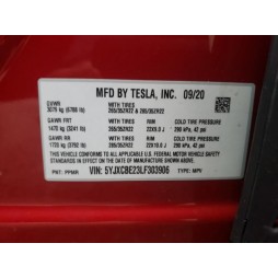 2020 TESLA MODEL X