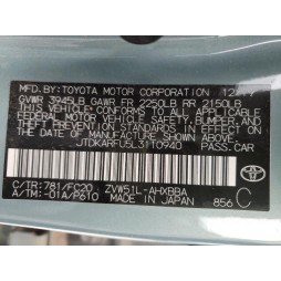2020 TOYOTA PRIUS L