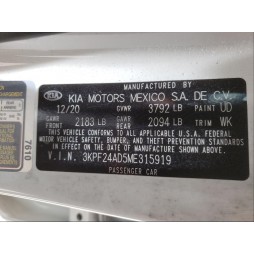 2021 KIA FORTE FE