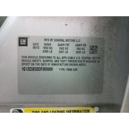 2012 CHEVROLET MALIBU 1LT