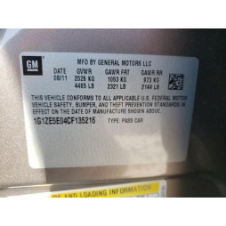 2012 CHEVROLET MALIBU LTZ
