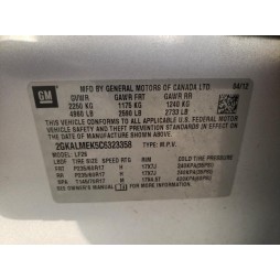 2012 GMC TERRAIN SLE