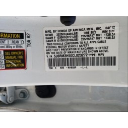 2012 HONDA CR-V EX