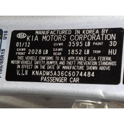 2012 KIA RIO LX