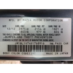 2013 MAZDA 3 I