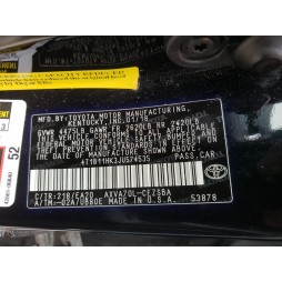 2018 TOYOTA CAMRY L