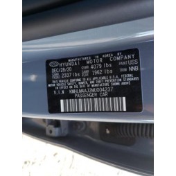 2021 HYUNDAI ELANTRA BLUE