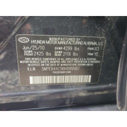 2011 HYUNDAI SONATA GLS