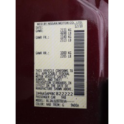 2011 NISSAN MAXIMA S