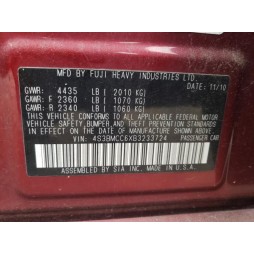 2011 SUBARU LEGACY 2.5I PREMIUM