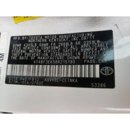 2011 TOYOTA CAMRY BASE