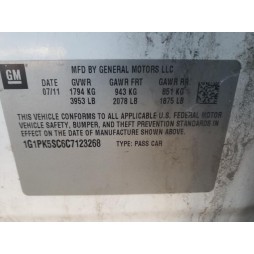 2012 CHEVROLET CRUZE ECO