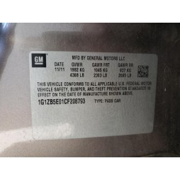 2012 CHEVROLET MALIBU LS