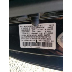 2012 HONDA CIVIC SI