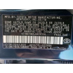 2018 TOYOTA CAMRY XSE