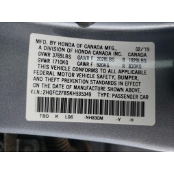 2019 HONDA CIVIC SPORT