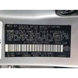 2020 TOYOTA CAMRY LE